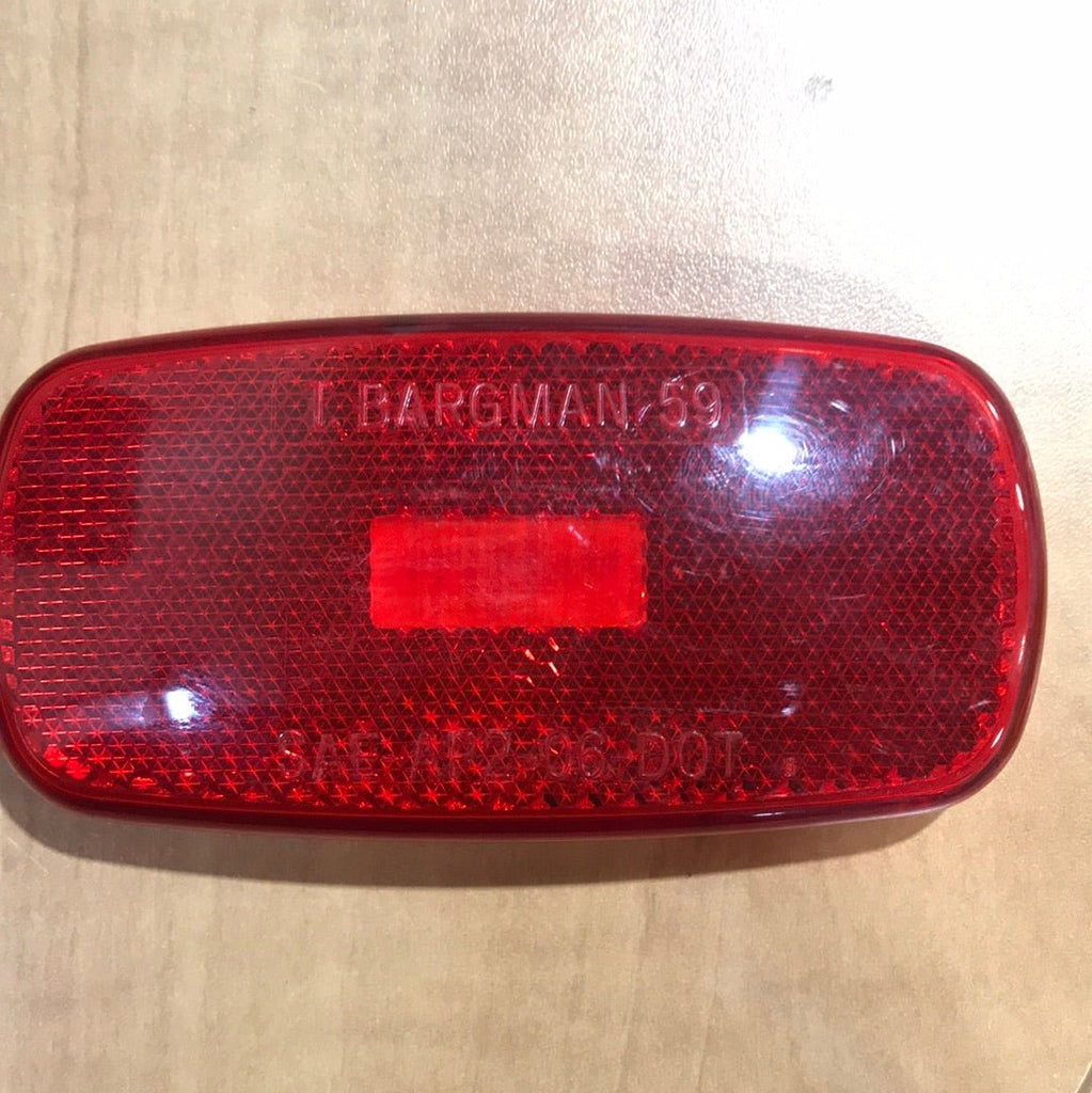 Used T. Bargman 59 - SAE - AP2 - 83 - DOT Replacement Lens for Marker Light - Red - Young Farts RV Parts