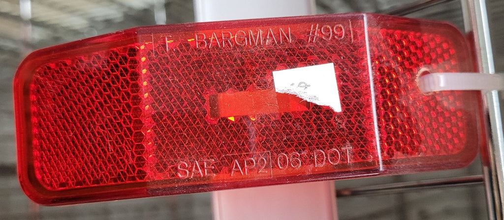 Used T. Bargman #99 - SAE AP2 06 DOT Replacement Lens for Marker Light - Red - Young Farts RV Parts