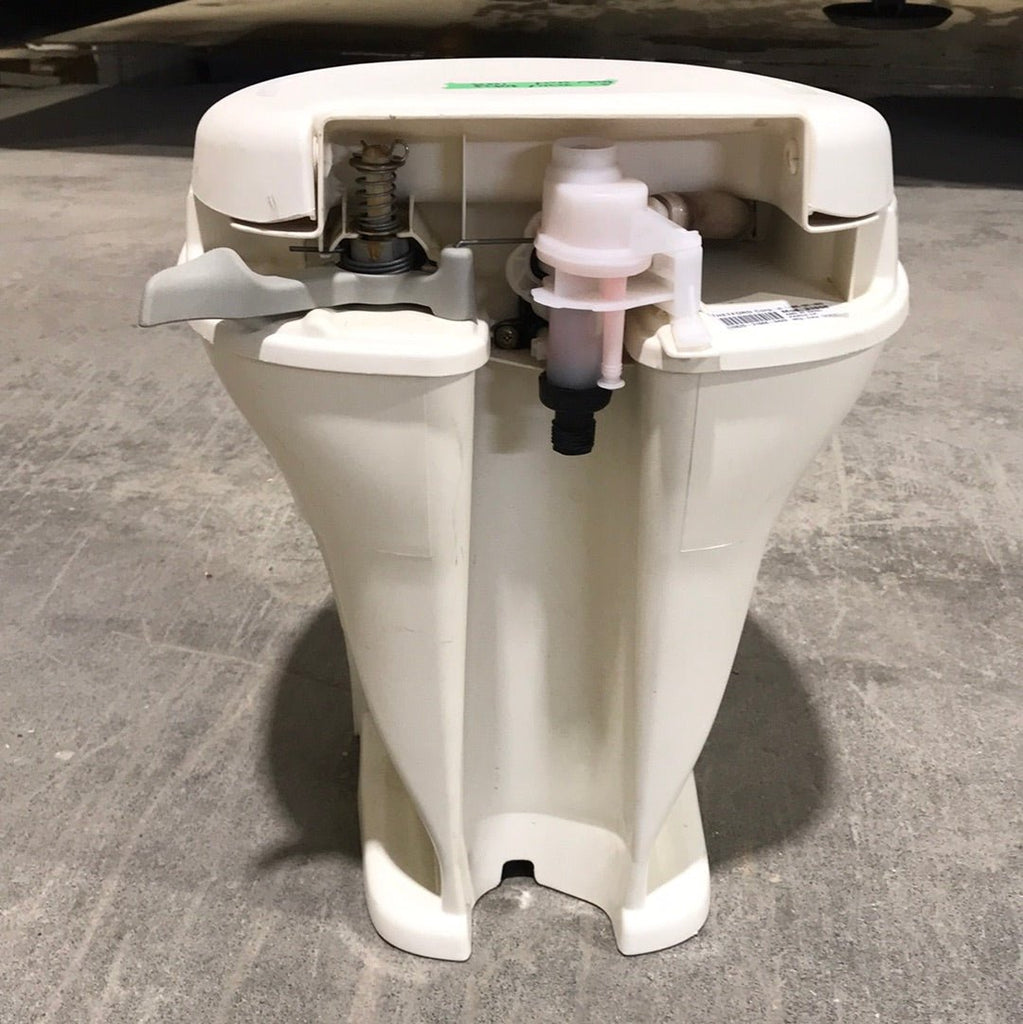 Used Thetford 31668 Aqua Magic V Toilet - Hand Flush, High Profile - Young Farts RV Parts