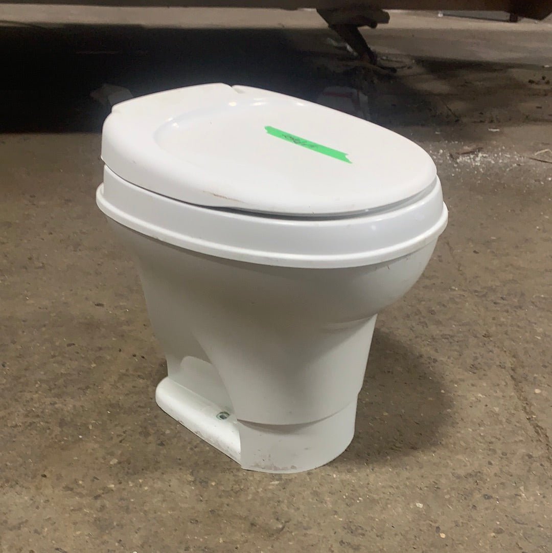 Used Thetford AQUA MAGIC V Toilet - Hand Flush, High Profile, White - Young Farts RV Parts