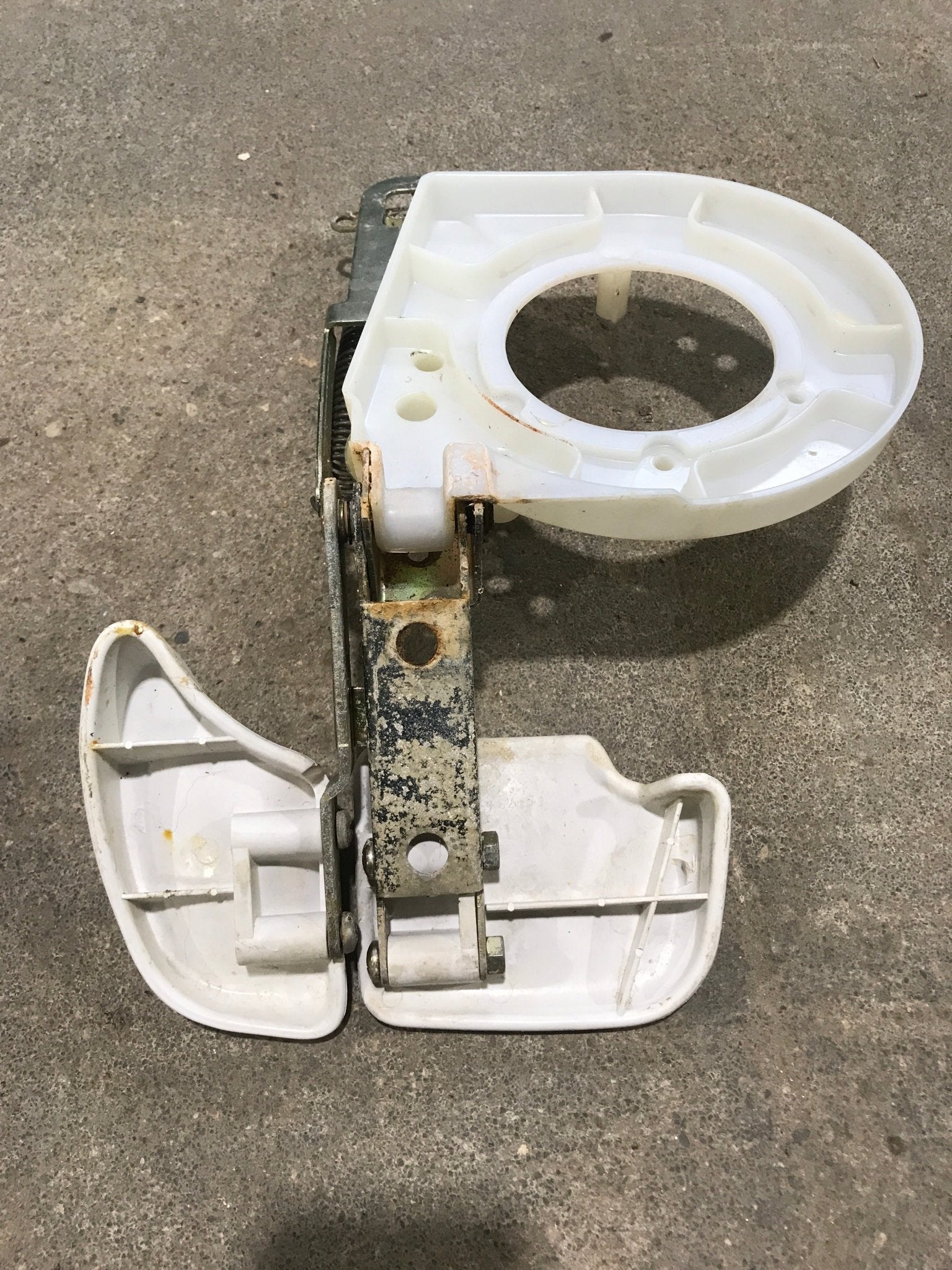 Used Thetford Toilet Flush Foot Pedal Mechanism - 33187 - Young Farts RV Parts