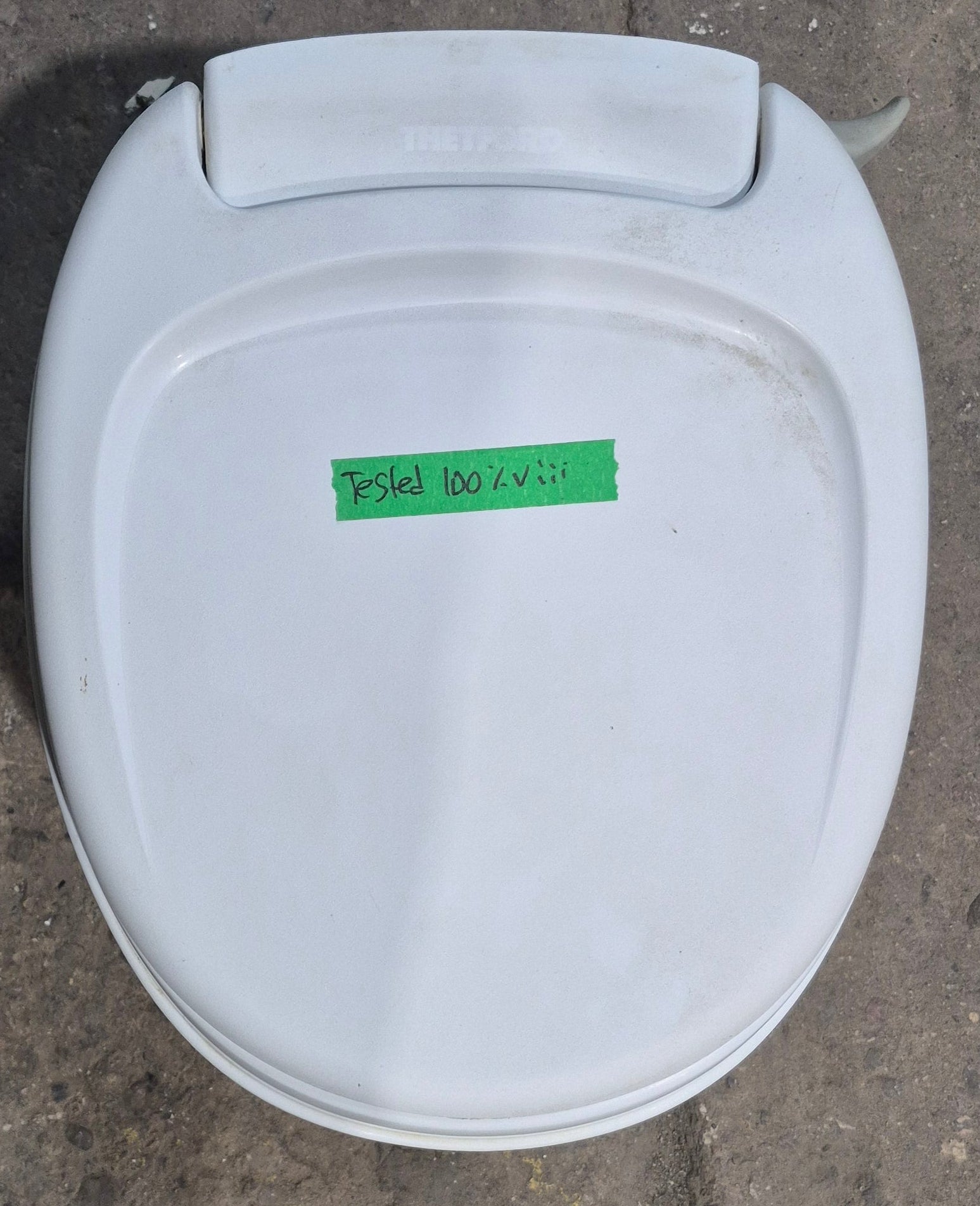 Used Thetford Toilet, Hand Flush, High Profile, White - AQUA MAGIC V , 31648 - Young Farts RV Parts