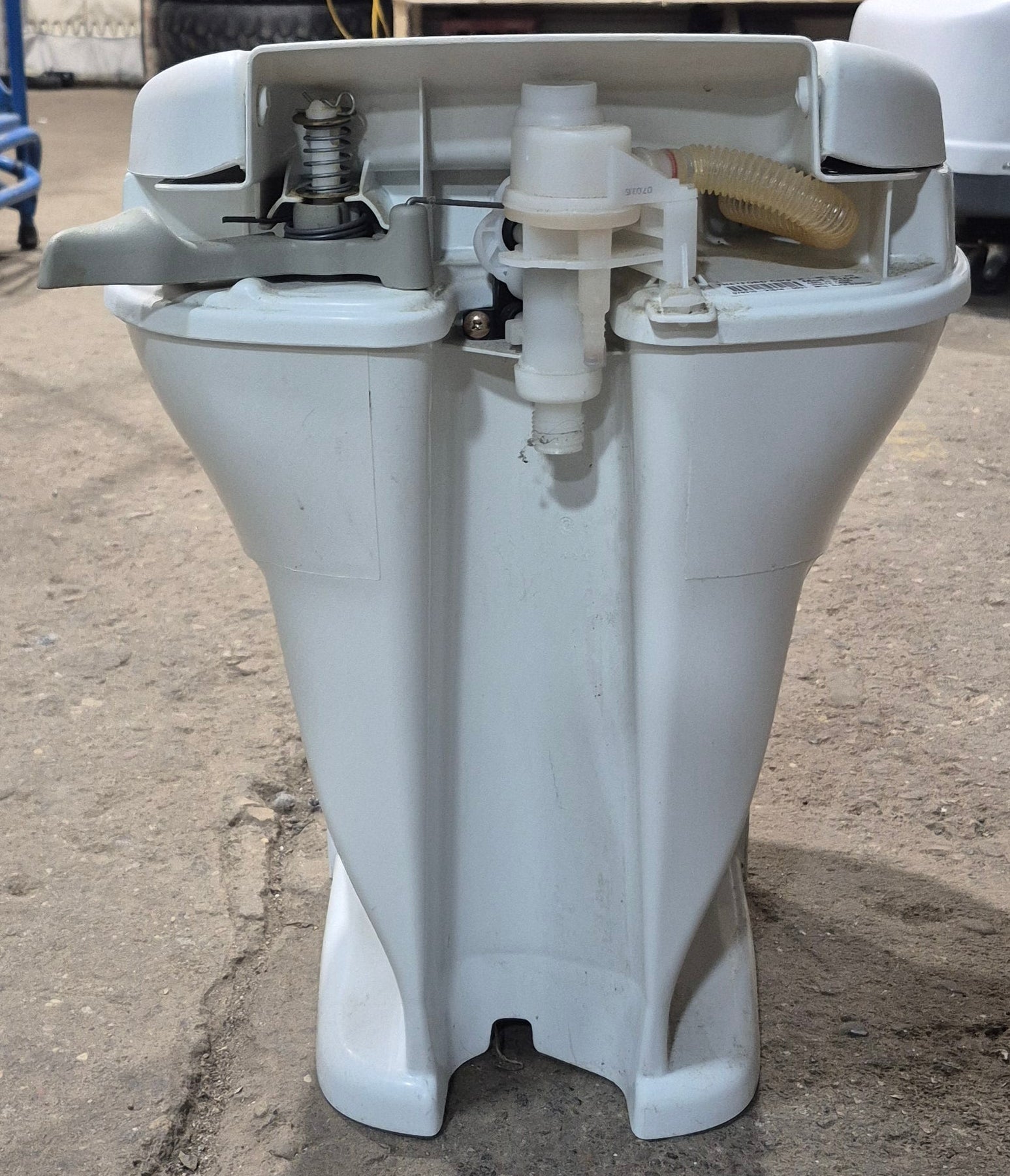 Used Thetford Toilet, Hand Flush, High Profile, White - AQUA MAGIC V , 31648 - Young Farts RV Parts