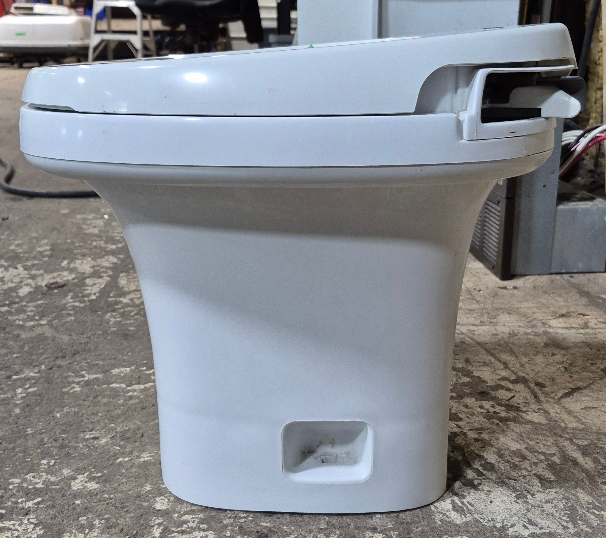 Used Thetford Toilet, High, Hand Flush - 24973 , AQUA MAGIC IV - Young Farts RV Parts