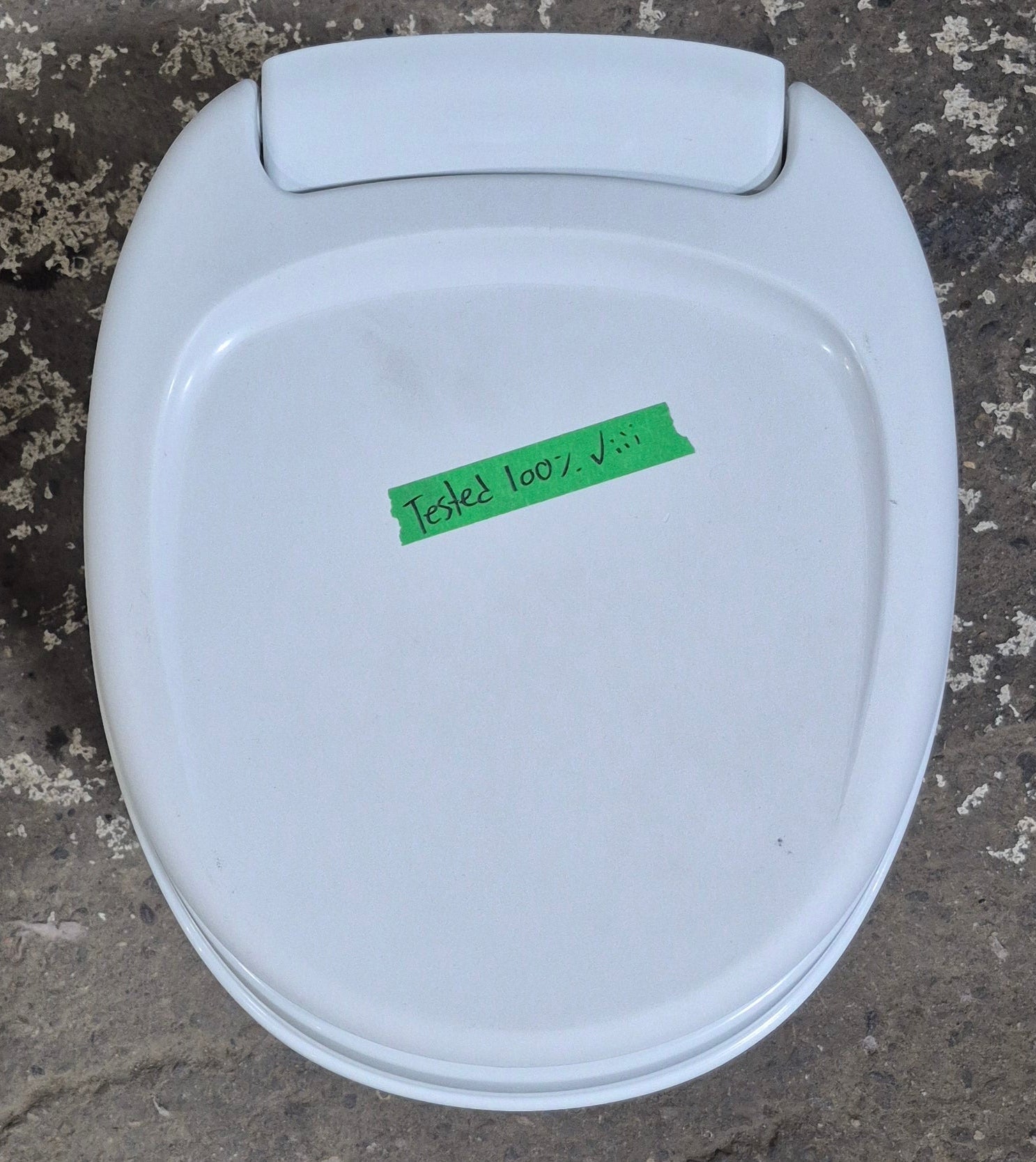 Used Thetford Toilet, High Profile, Foot Flush, Off White - Aqua - Magic V , 31652 - Young Farts RV Parts
