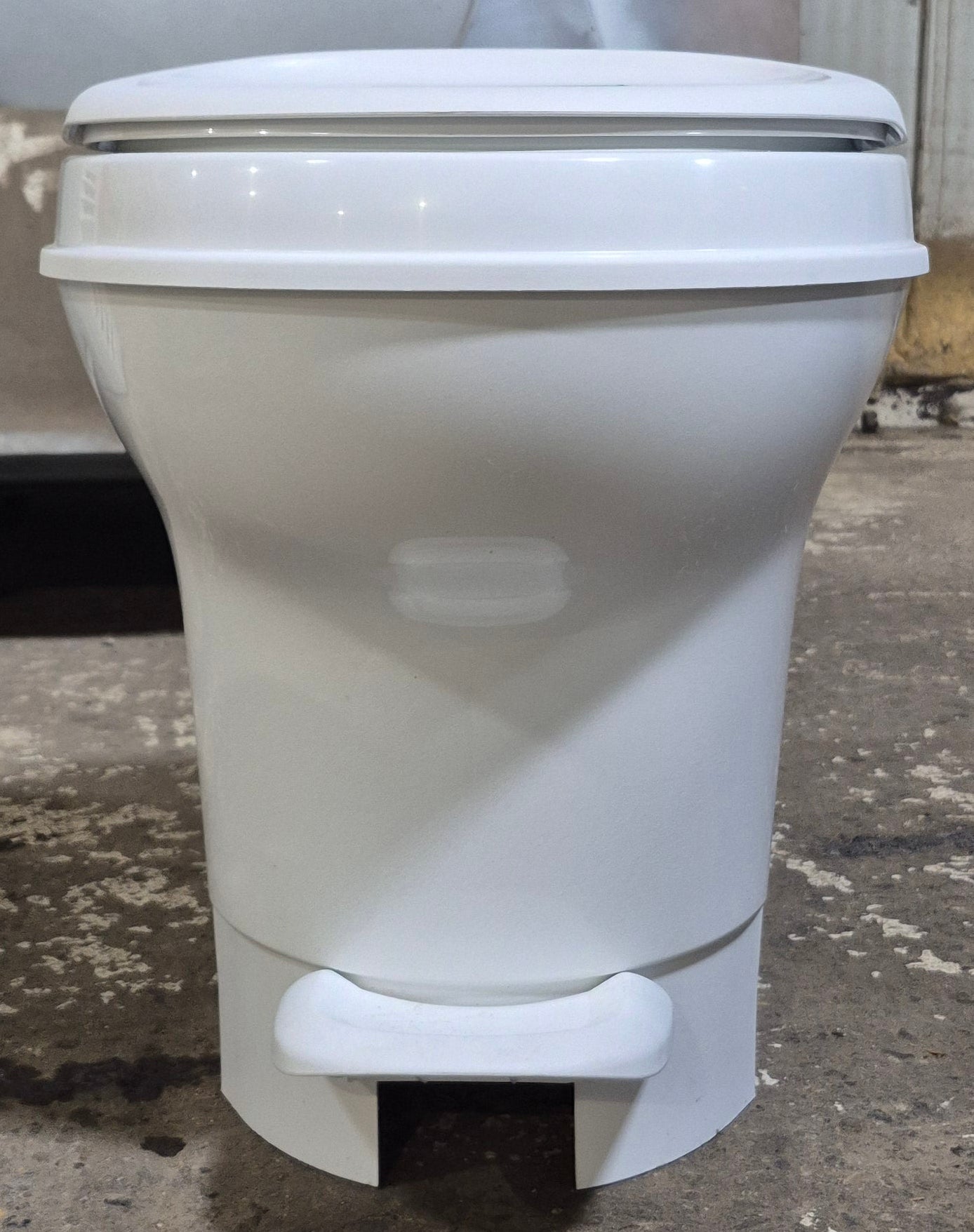 Used Thetford Toilet, High Profile, Foot Flush, Off White - Aqua - Magic V , 31652 - Young Farts RV Parts