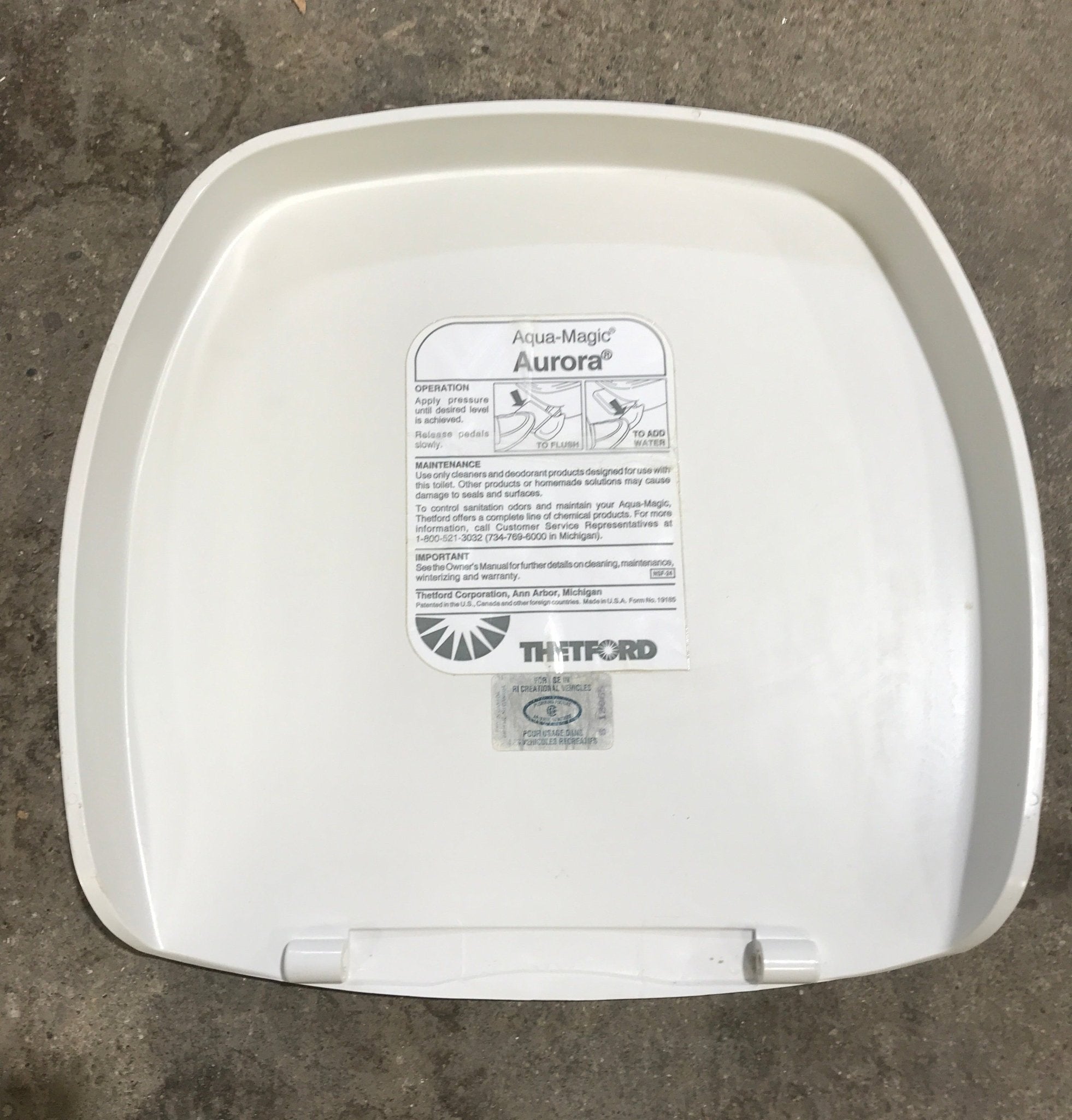 Used Thetford Toilet Seat Cover Replacement, Cover Only - 33042 - Young Farts RV Parts