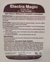 Load image into Gallery viewer, Used Toilet Complete Retro/ Vintage Electra Magic Model 80 - 35831 - Young Farts RV Parts