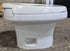 Used Toilet Complete Thetford Aqua - Magic IV (Low) Hand Flush - Off - White 24919 - Young Farts RV Parts