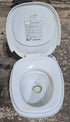 Used Toilet Complete Thetford Aqua - Magic IV (Low) Hand Flush - Off - White 24919 - Young Farts RV Parts