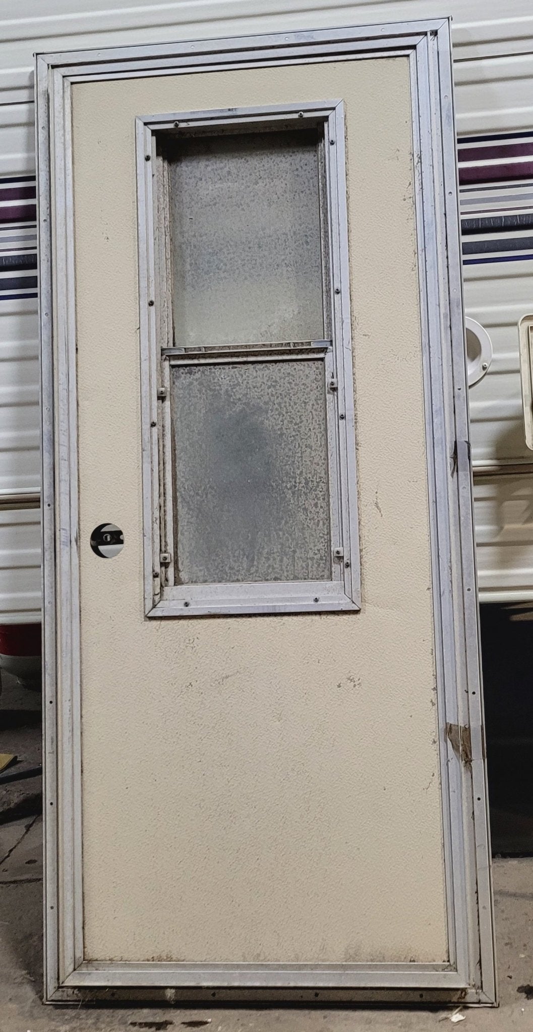 Used Truck Camper Square Entry Door 23 7/8