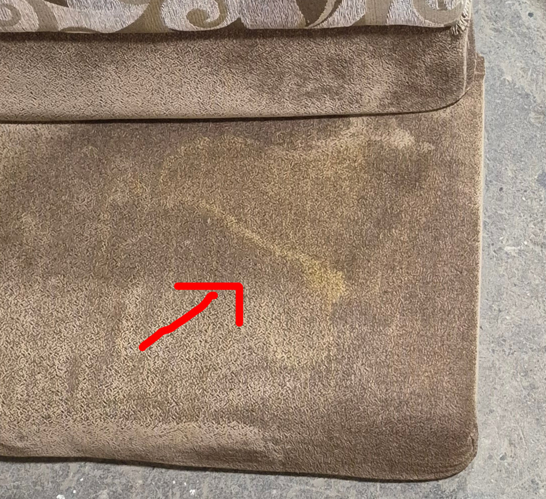 Used U - Shaped Dinette Cushion Set - 7 piece - 86" W x 17" H x 57 1/2" D - Young Farts RV Parts