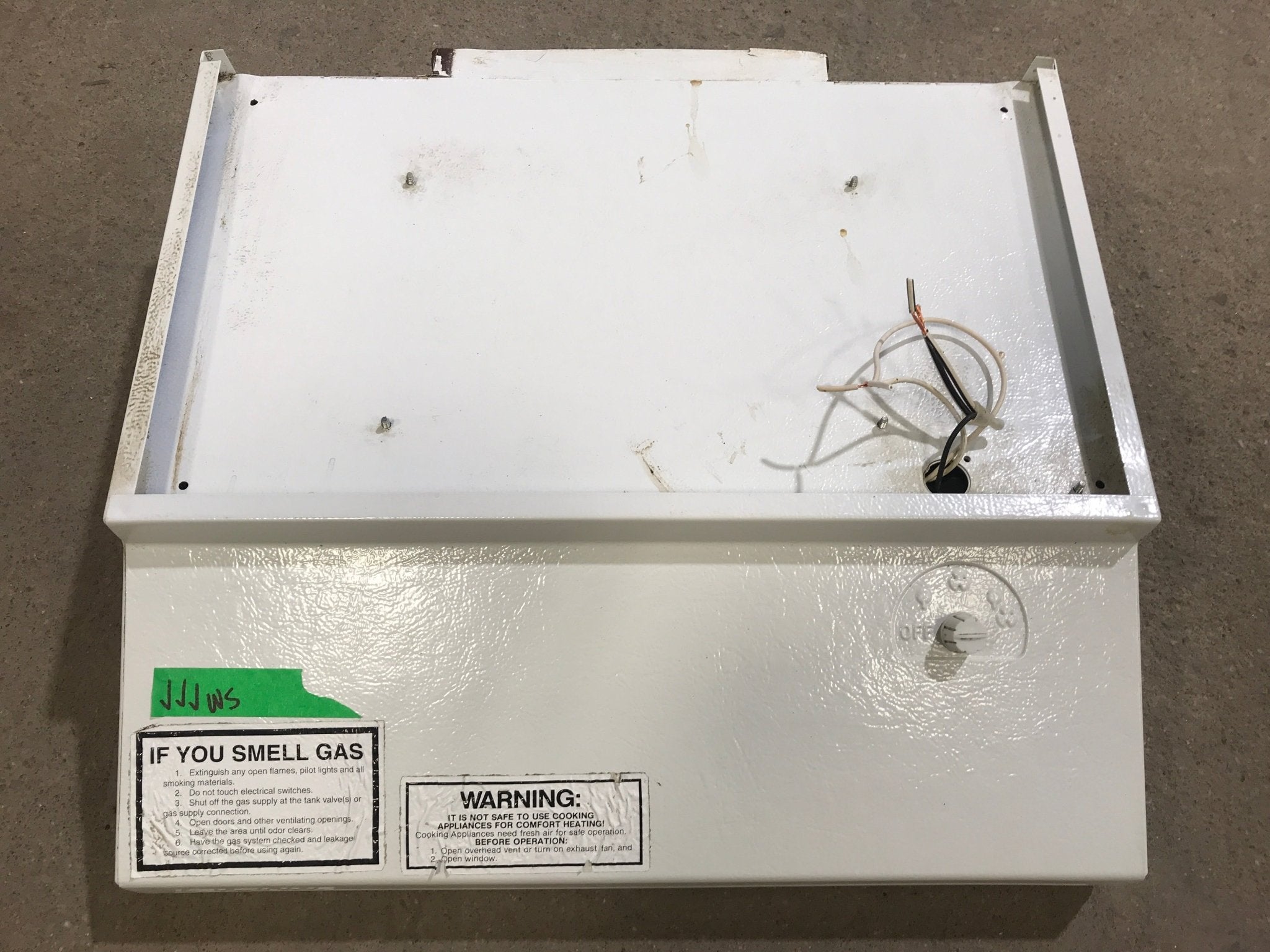 Used Ventline RV Range Hood Fan, White - CC0317 - 02 - Young Farts RV Parts