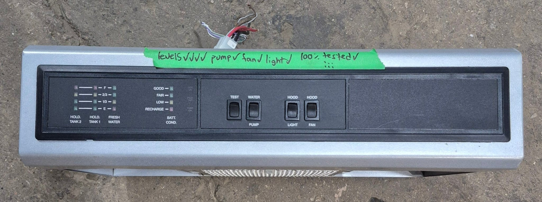 Used Ventline RV Range Hood Fan With Tank Monitor - CC316 - 01 - Young Farts RV Parts