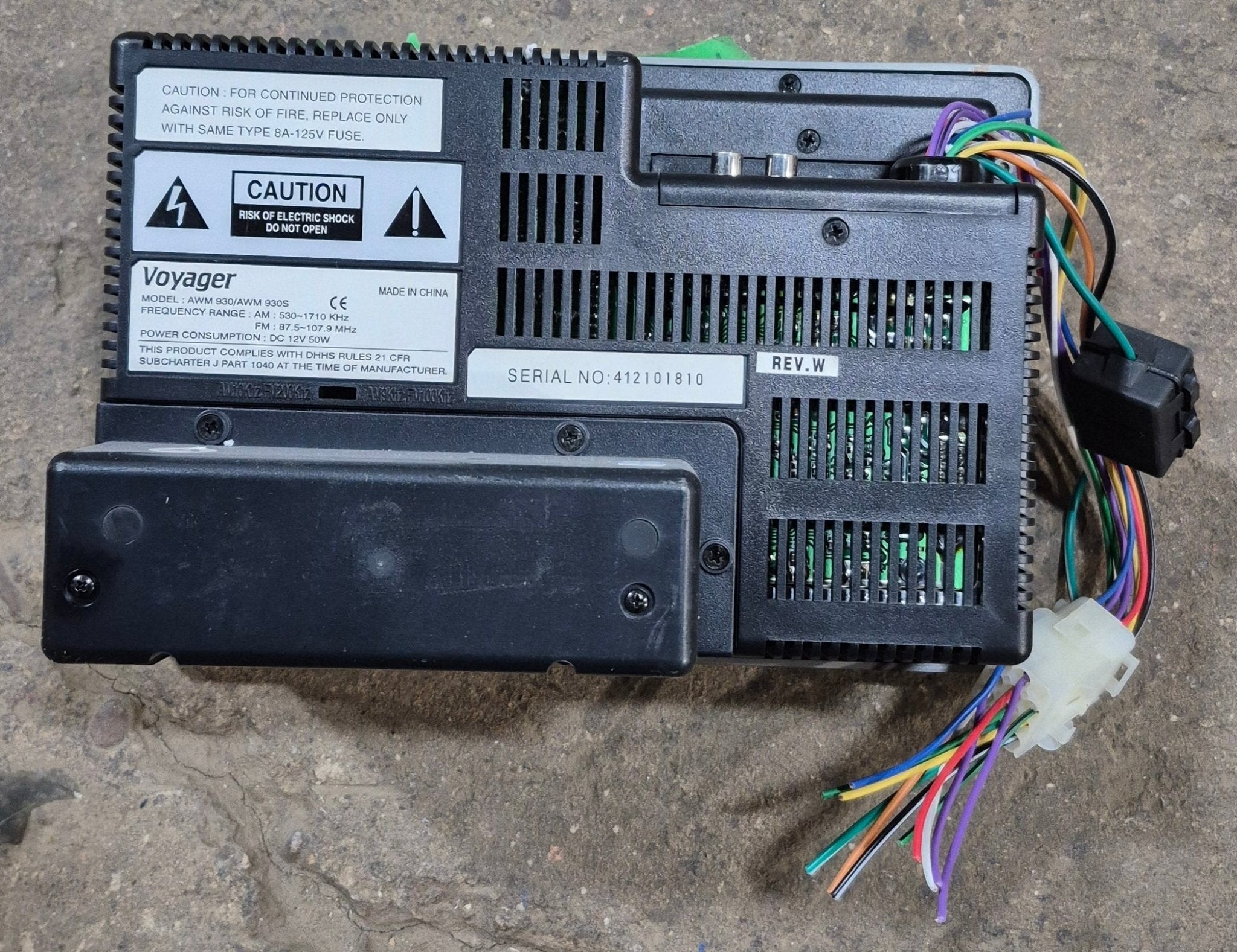 Used Voyager RV Radio AWM930/ AWM930W - Young Farts RV Parts