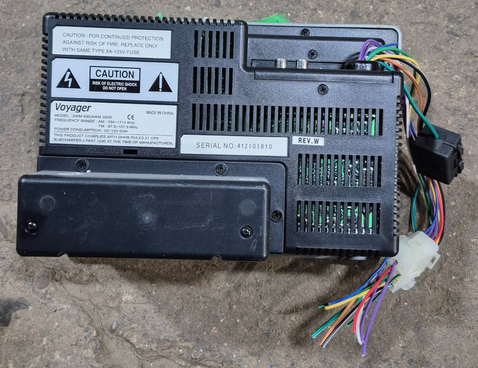 Used Voyager RV Radio AWM930/ AWM930W - Young Farts RV Parts