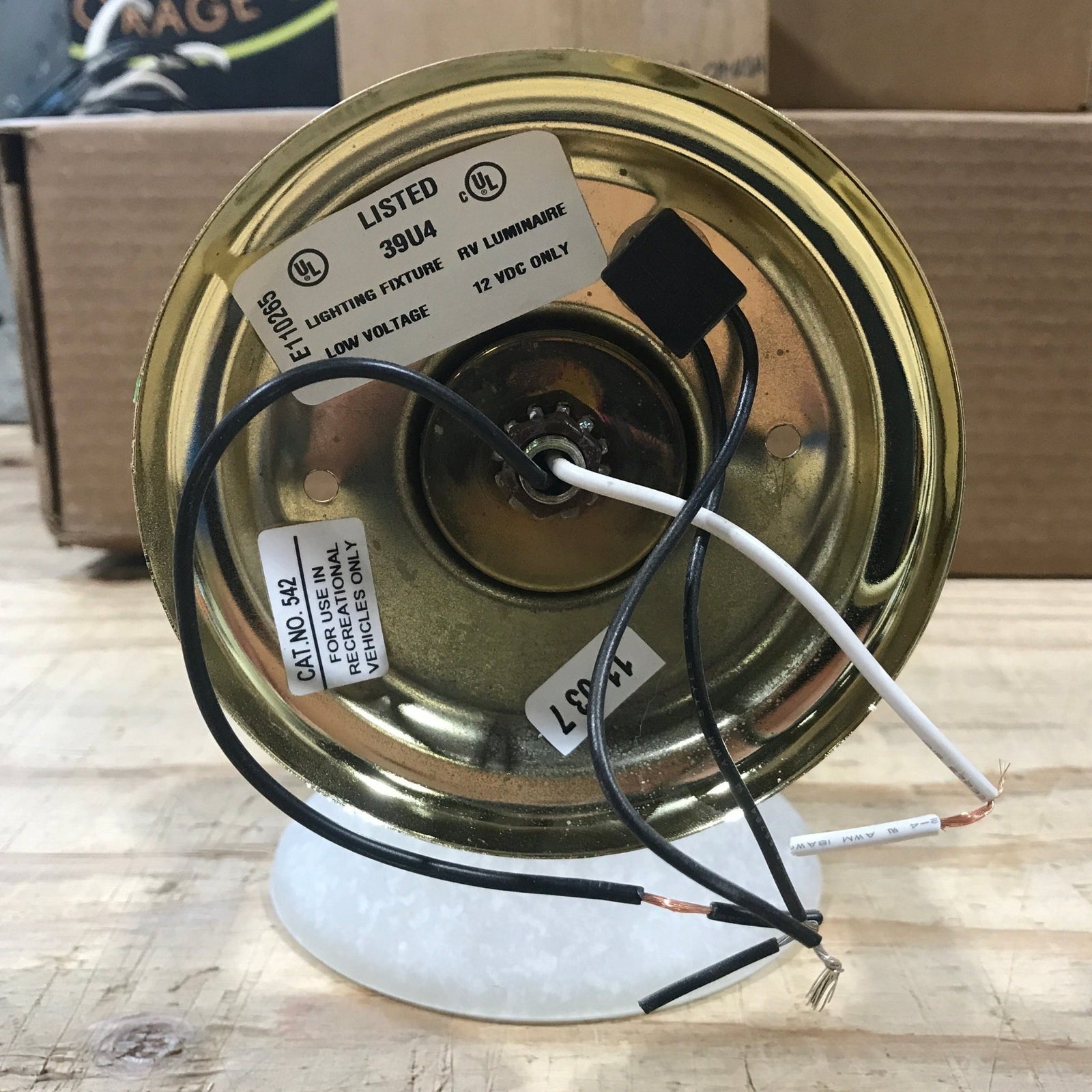 Used Wall Mount Light with Switch - Young Farts RV Parts