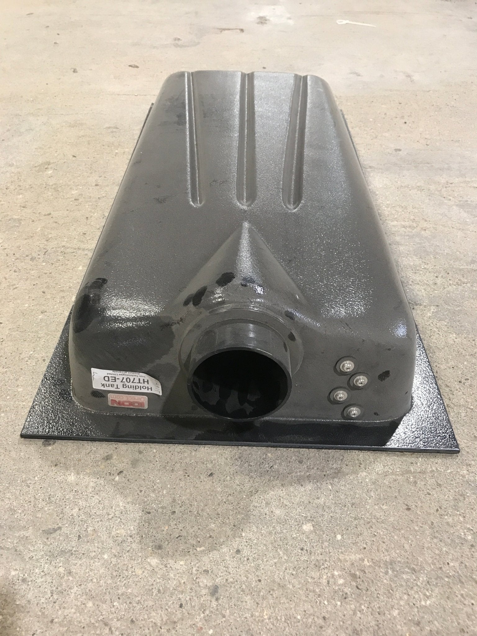 Used Waste/ Grey Water Portable Tank 34 1/2" L x 16 1/2" W x 6" H - Young Farts RV Parts