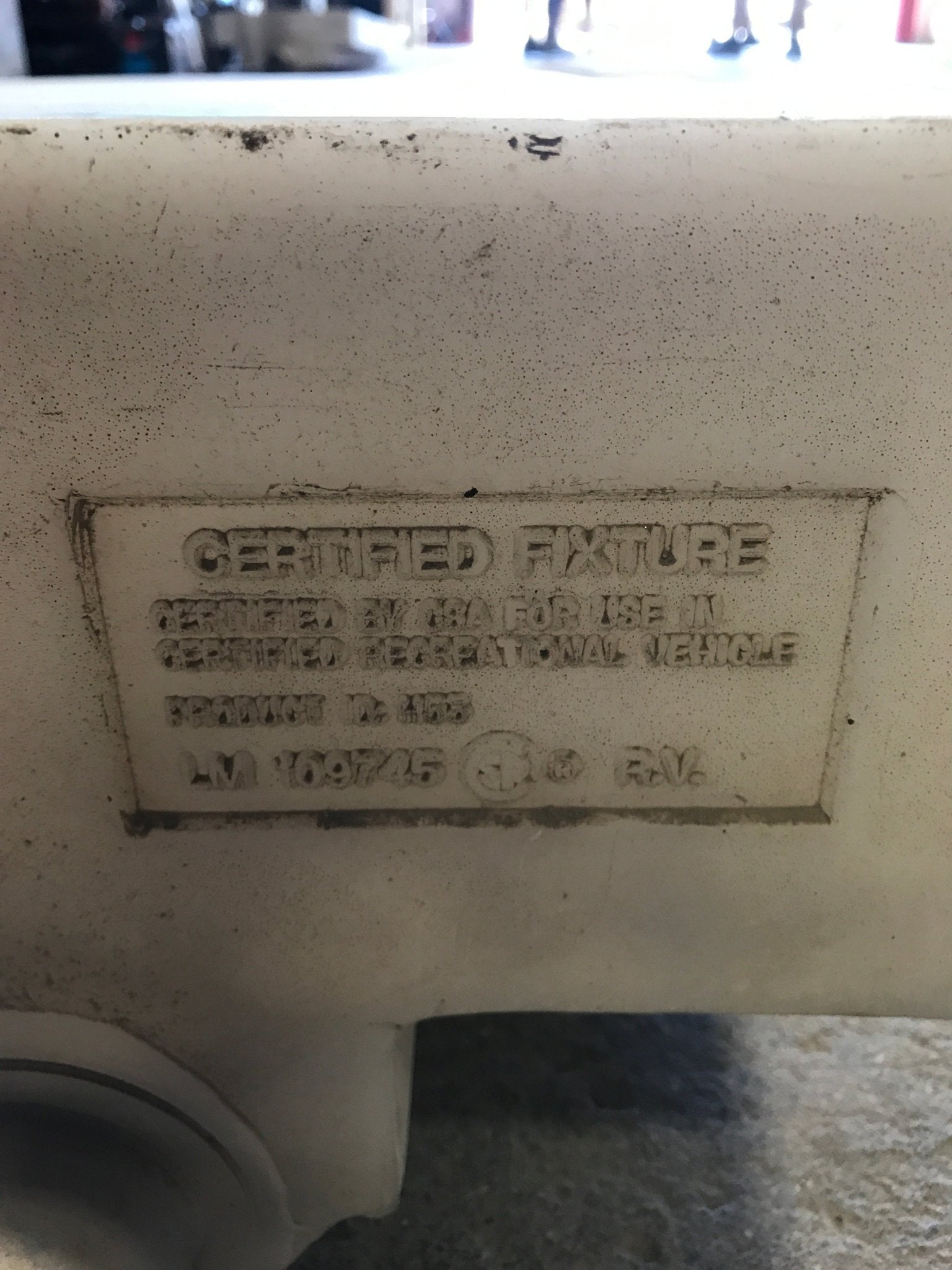 Used Waste/ Grey Water Portable Tank 54 1/2" L x 29 1/2" W x 6" H - Young Farts RV Parts