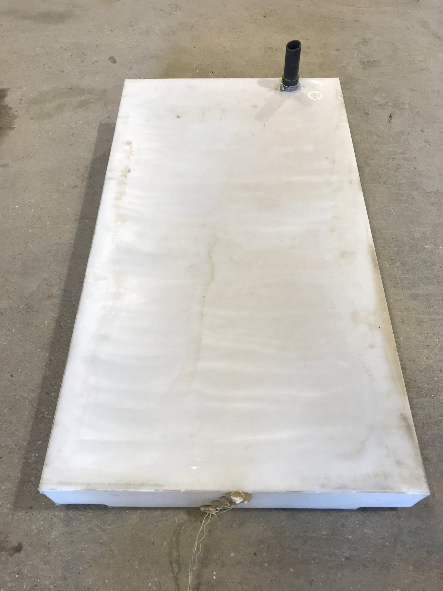 Used Waste/ Grey Water Portable Tank 54 1/2" L x 29 1/2" W x 6" H - Young Farts RV Parts