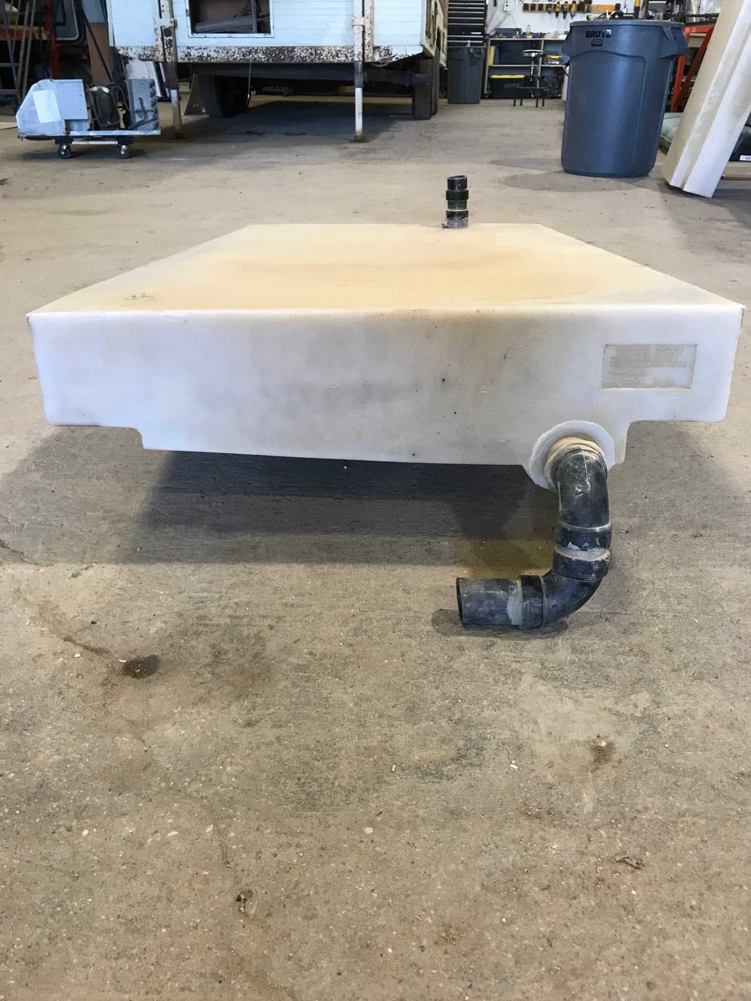 Used Waste/ Grey Water Portable Tank 54 1/2" L x 29 1/2" W x 6" H - Young Farts RV Parts