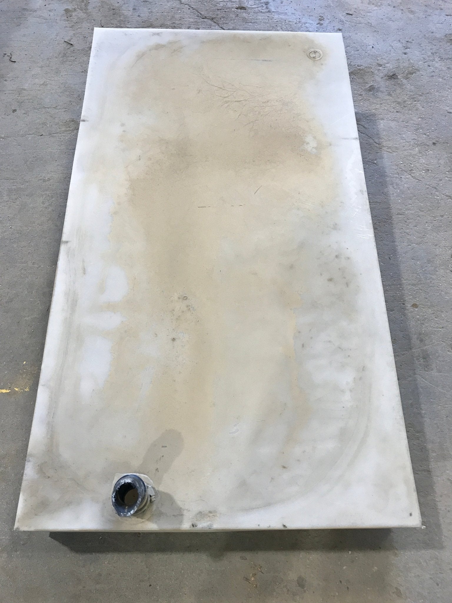 Used Waste/ Grey Water Portable Tank 54 1/2" L x 29 1/2" W x 6" H - Young Farts RV Parts