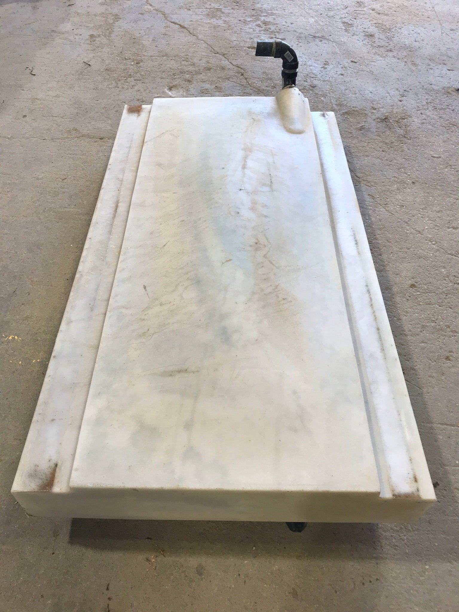 Used Waste/ Grey Water Portable Tank 54 1/2" L x 29 1/2" W x 6" H - Young Farts RV Parts