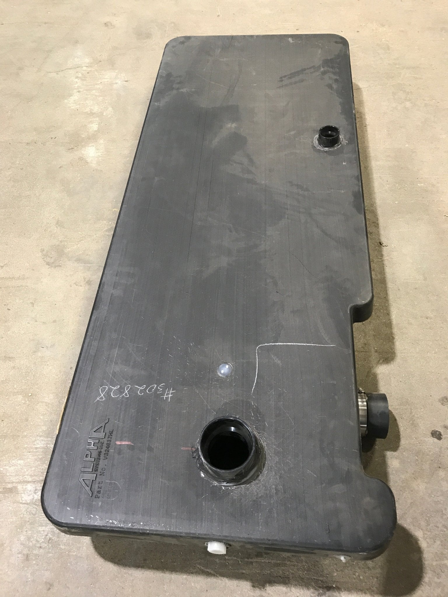 Used Waste/ Grey Water Portable Tank 63" L x 24" W x 7" H - Young Farts RV Parts