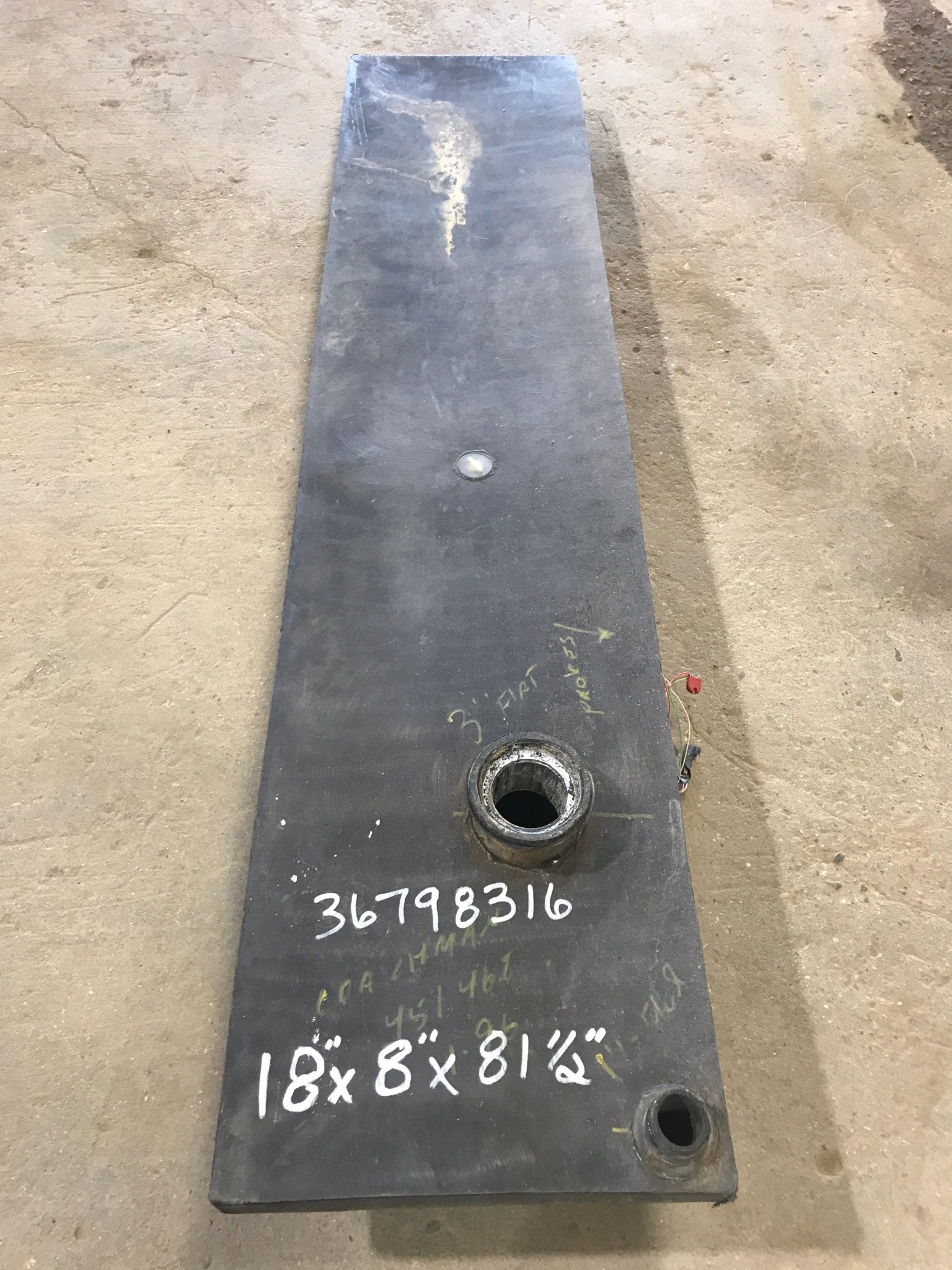 Used Waste/ Grey Water Tank Holding Tank 82 1/2" L x 18" W x 8" H - Young Farts RV Parts