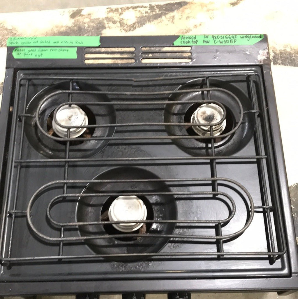 Used Wedgewood by Atwood C - W30BP 3 Burner Cook Top - Young Farts RV Parts