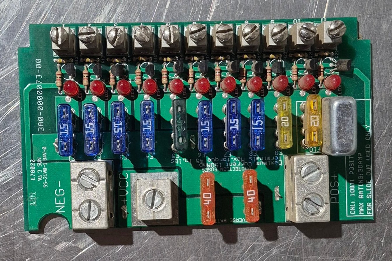 Used WFCO/ Arterra 8935/45/55 - PCB Fuse Block - Young Farts RV Parts