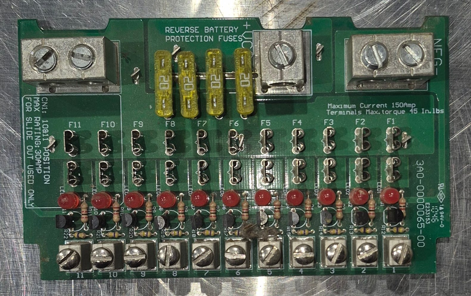 Used WFCO/ Arterra Fuse Block - 3A0 - 0000065 - 00 - Young Farts RV Parts