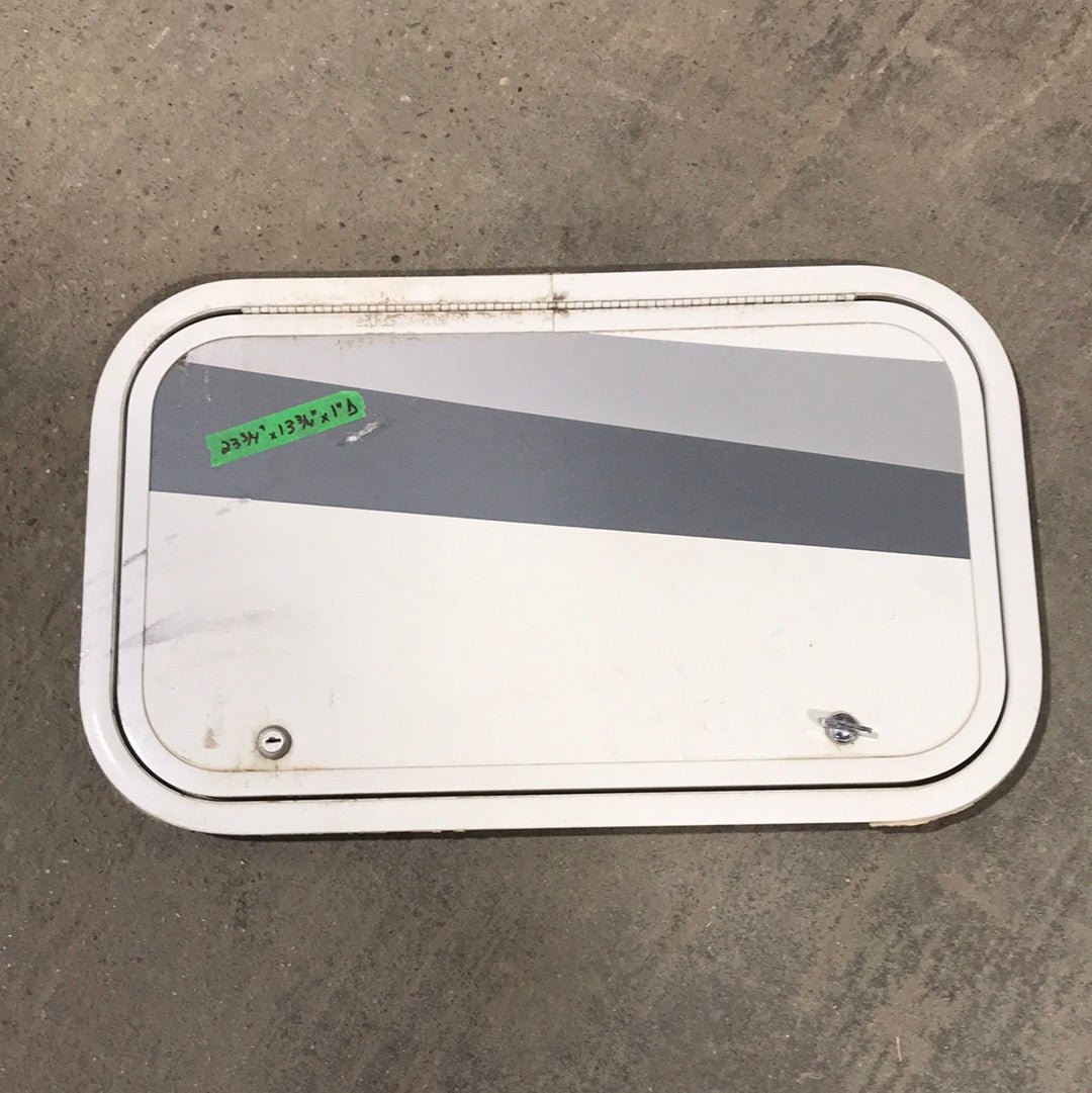 Used White Corner radius cargo door 23 3/4