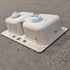 Used White Double Kitchen Sink - 29" x 17 1/2" x 9 1/2" - Young Farts RV Parts