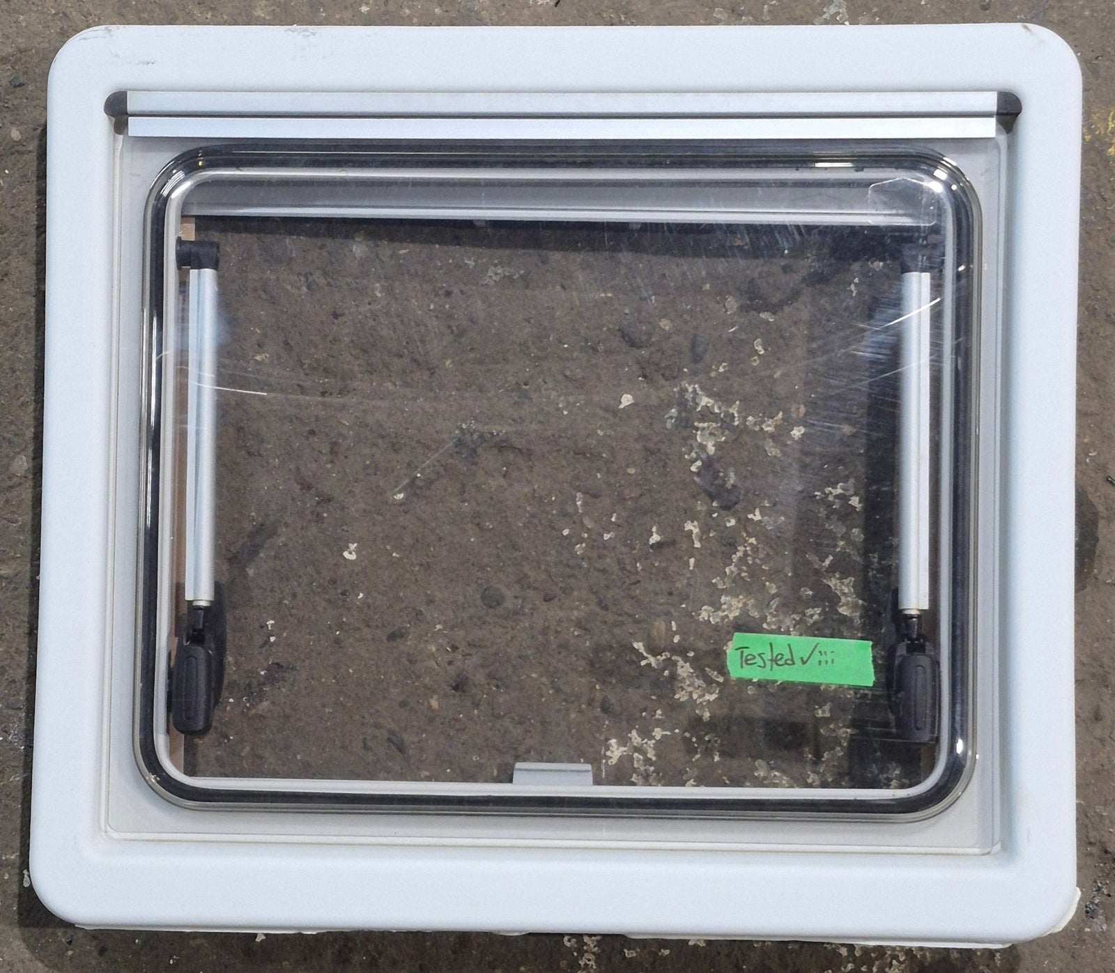 Used White Radius Emergency Opening Window : 18 7/8