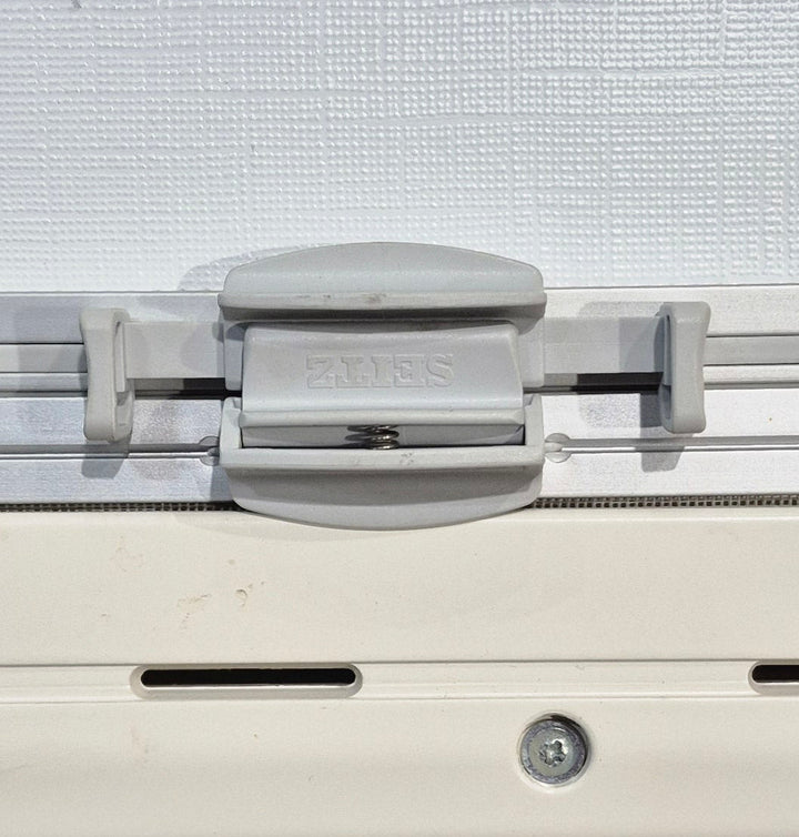 Used White Radius Emergency Opening Window : 18 7/8" W x 16 7/8" H x 1" D - Young Farts RV Parts