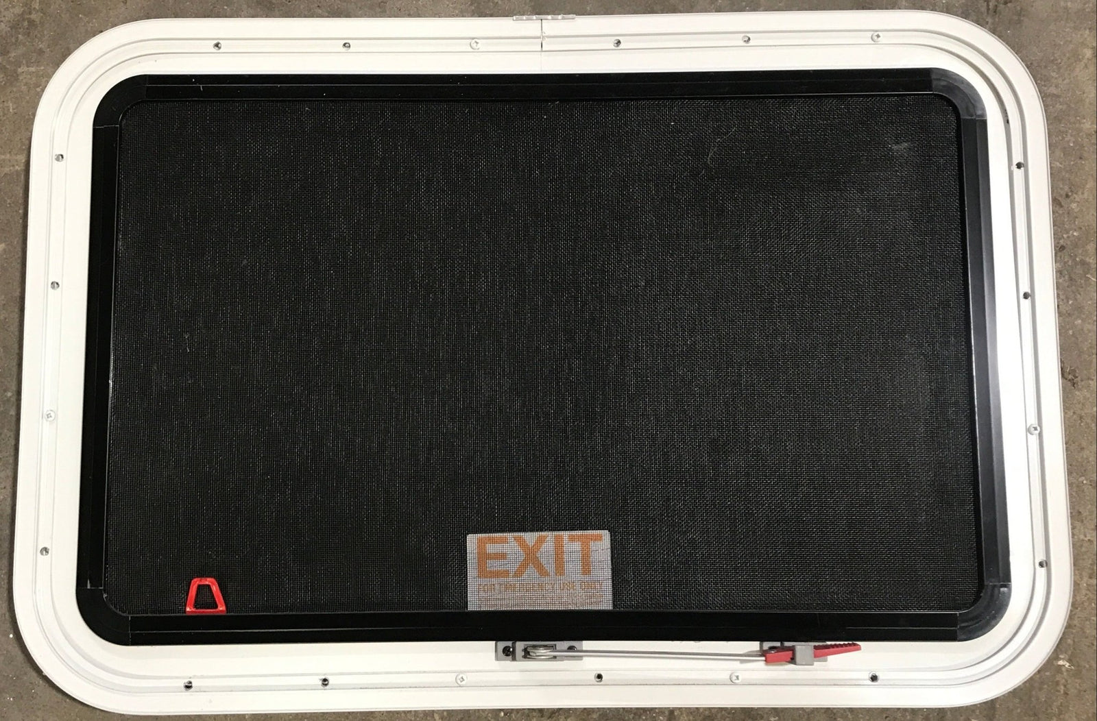 Used White Radius Emergency Opening Window : 29 1/2