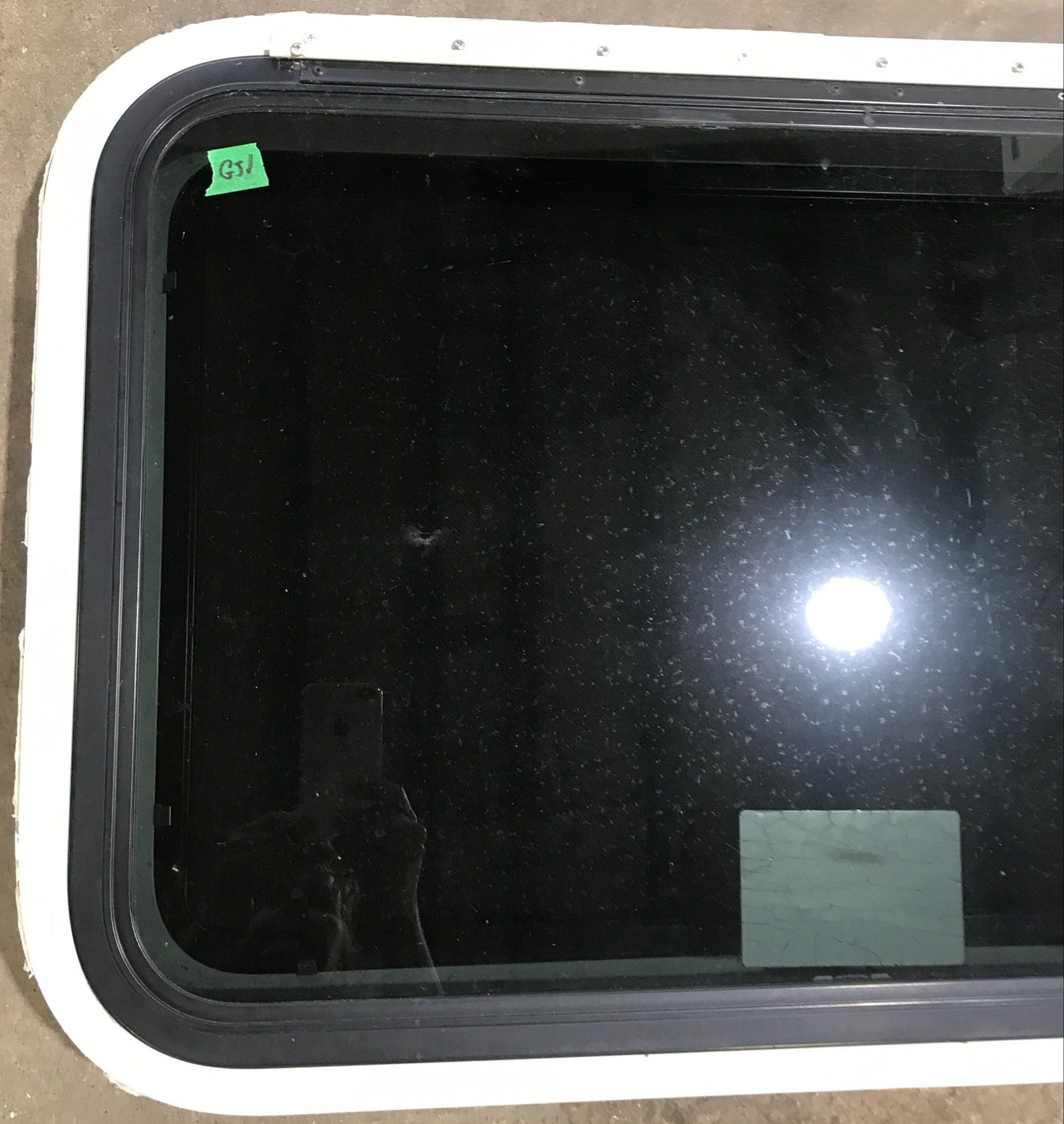 Used White Radius Emergency Opening Window : 29 1/2