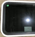Used White Radius Emergency Opening Window : 29 1/2" W x 19 1/2" H x 1 7/8" D - Young Farts RV Parts