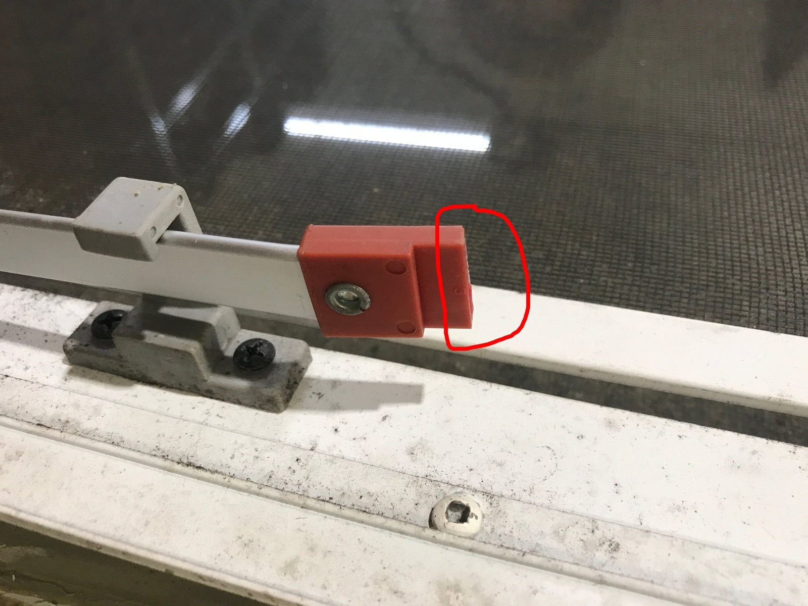 Used White Radius Emergency Opening Window : 29 1/2