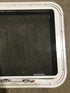 Used White Radius Emergency Opening Window : 29 1/2" W x 21 1/2" H x 1 7/8" D - Young Farts RV Parts