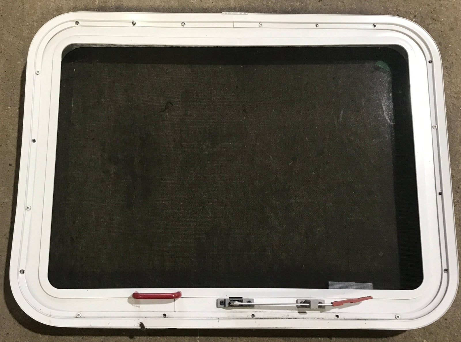 Used White Radius Emergency Opening Window : 29 1/2