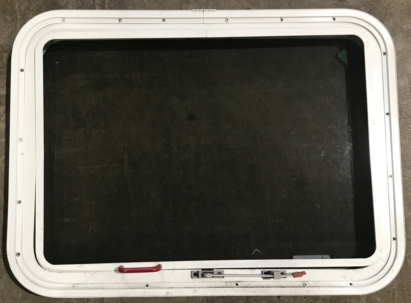 Used White Radius Emergency Opening Window : 29 1/2