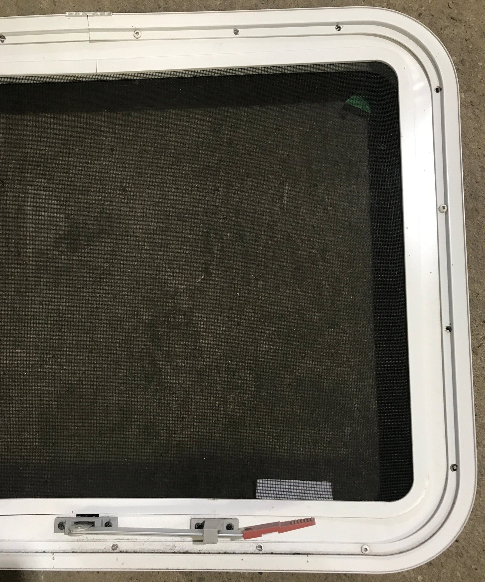 Used White Radius Emergency Opening Window : 29 1/2