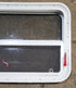 Used White Radius Emergency Opening Window : 29 1/2" W x 21 1/2" H x 1 7/8" D - Young Farts RV Parts