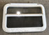 Used White Radius Emergency Opening Window : 29 1/4" W x 19 1/2" H x 1 1/2" D - Young Farts RV Parts