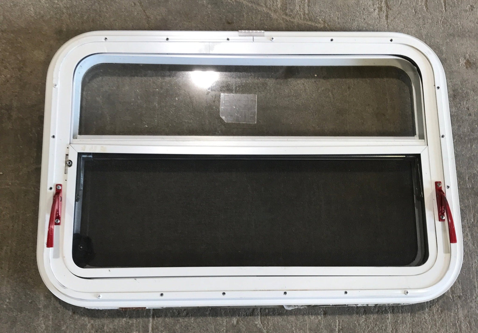 Used White Radius Emergency Opening Window : 29 1/4