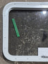 Used White Radius Emergency Opening Window : 29 1/4" W x 19 1/4" H x 1 3/4" D - Young Farts RV Parts
