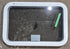 Used White Radius Emergency Opening Window : 29 1/4" W x 19 1/4" H x 1 3/4" D - Young Farts RV Parts