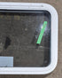 Used White Radius Emergency Opening Window : 29 1/4" W x 19 1/4" H x 1 3/4" D - Young Farts RV Parts